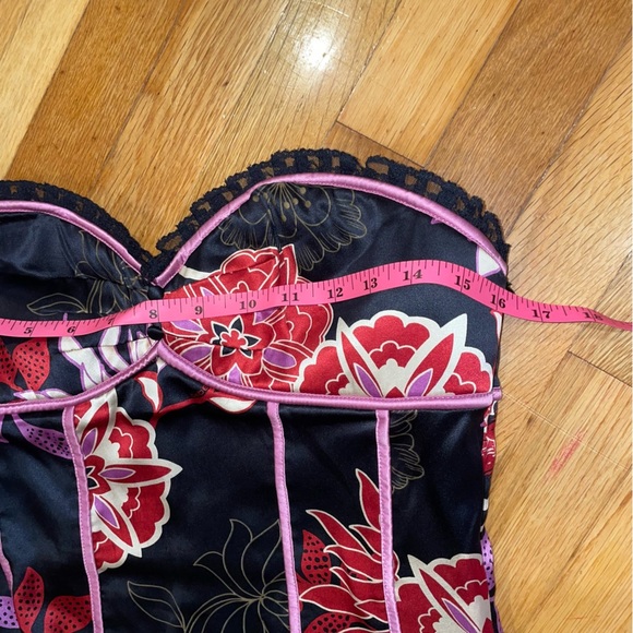 Bebe Strapless Y2K Silk Dress Size Small - Picture 9 of 10